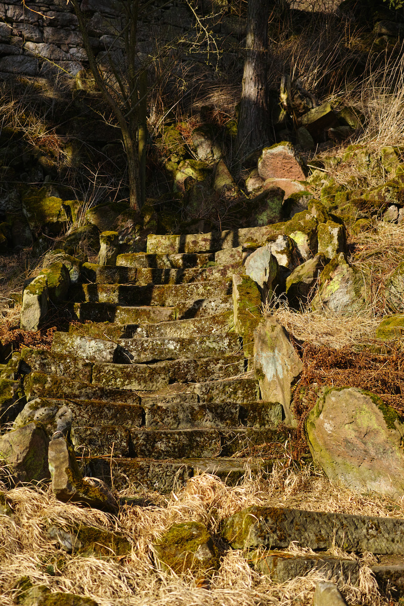 Schlagworte: Kleiner – Großes Photo: Sonnige Natursteintreppe
