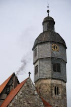HannMuenden: 1. Photo: Fachwerk-Kirchturm