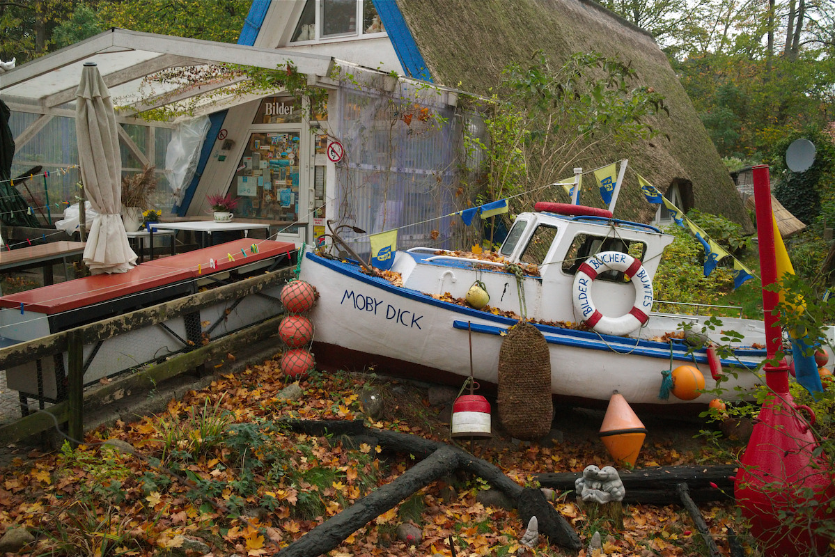 Hiddensee: Großes Photo: Trockenboot