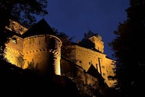 Hohkoenigsburg: 5. Photo: Burg bei Nacht I