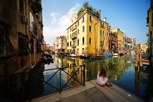 Venedig: 20. Photo: Kanalbiegung
